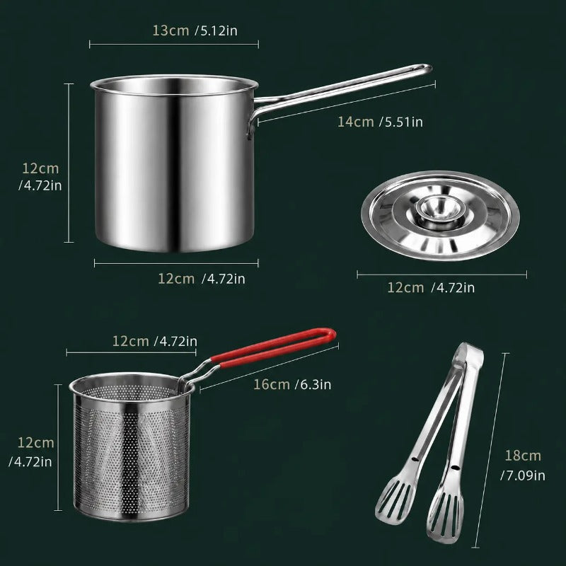 🍟 Compact Stainless Steel Fryer