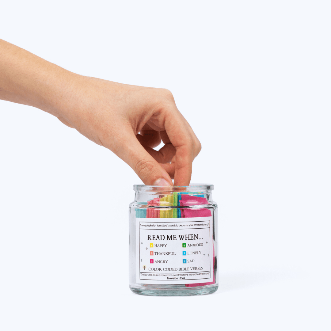 🙏 (GIFTING OFFER) Handmade 90 Day Bible Verses Jar (Free Christian Gift Box)