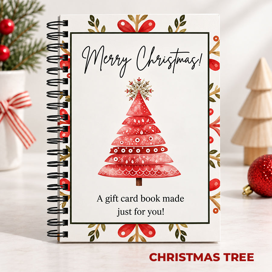 Personalized Christmas Gift Card Book