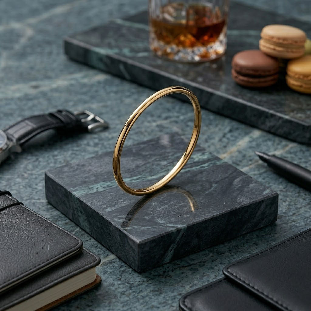 Minimalist Geometric Line Bangle