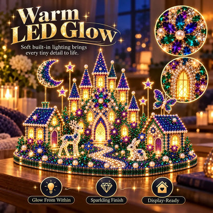 DIY Crystal Art Kit with LED Lighting – Sparkling Miniature Scenes to Create Yourself