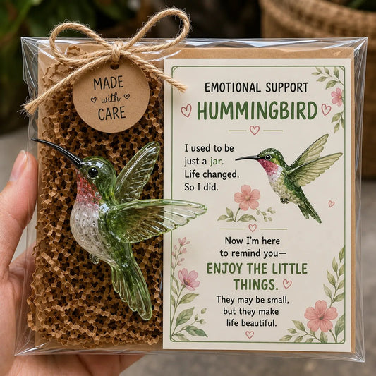 Emotional Support Glass Animal – Encouragement Card Included