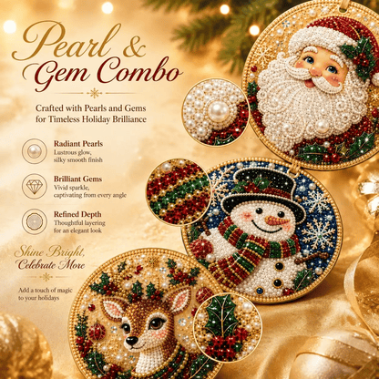 🔥🎄Christmas DIY Diamond Painting Ornaments Kit (6 PCS)🎅