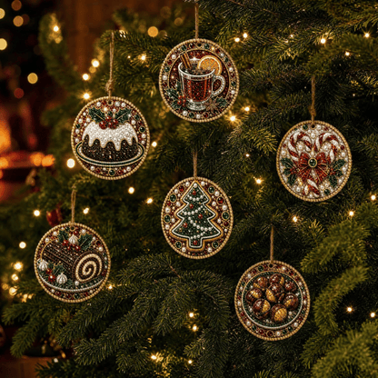 🔥🎄Christmas DIY Diamond Painting Ornaments Kit (6 PCS)🎅