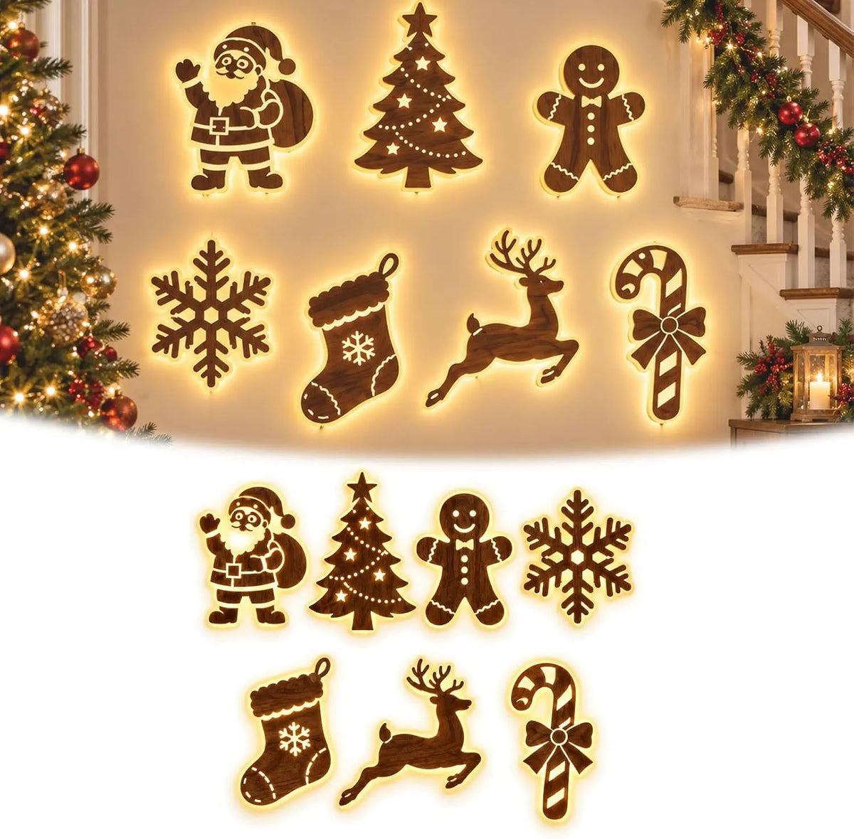Christmas Living Room LED Ambient Wall Light Decoration