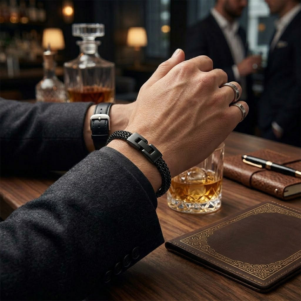 Premium Titanium Steel Keel Link Bracelet