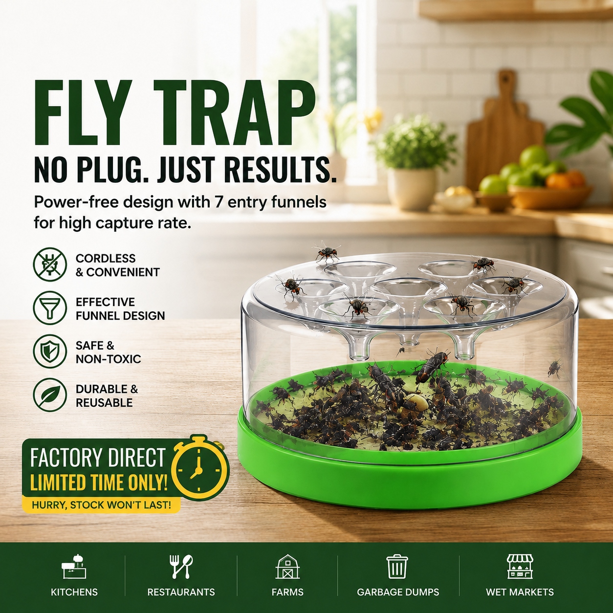 Stop Flies Without Electricity