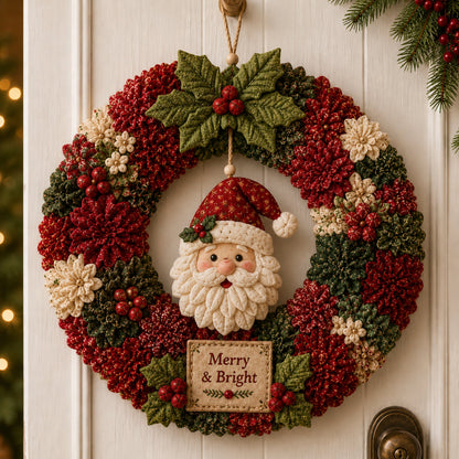 🔥50% Off Last Day 🔥🎄 3D Fabric Poke Wreath DIY Kit