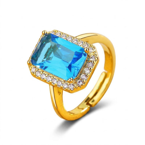 Vintage Geometric Gemstone Ring