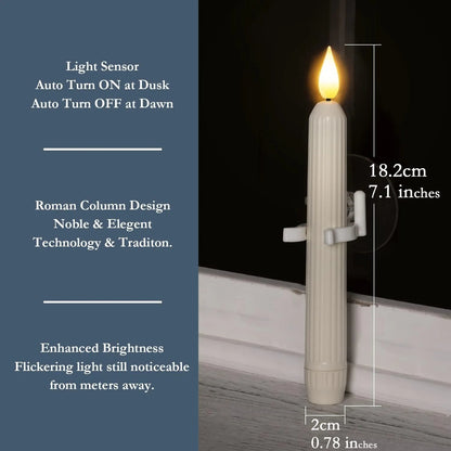🔥2026 Christmas Sale 50% OFF | Dusk to Dawn LED Window Candles with Suction Cups