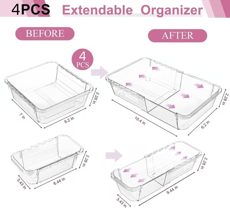 🧩 Expandable Drawer Organizer