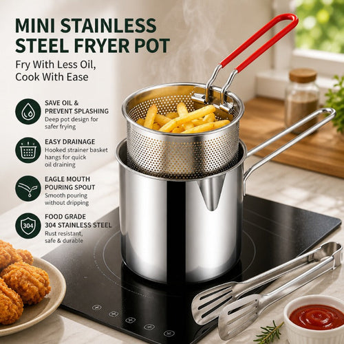 🍟 Compact Stainless Steel Fryer