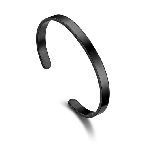 Minimalist 8mm Stainless Steel C-Cuff
