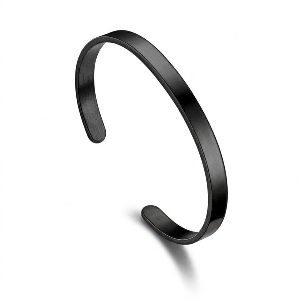 Minimalist 8mm Stainless Steel C-Cuff