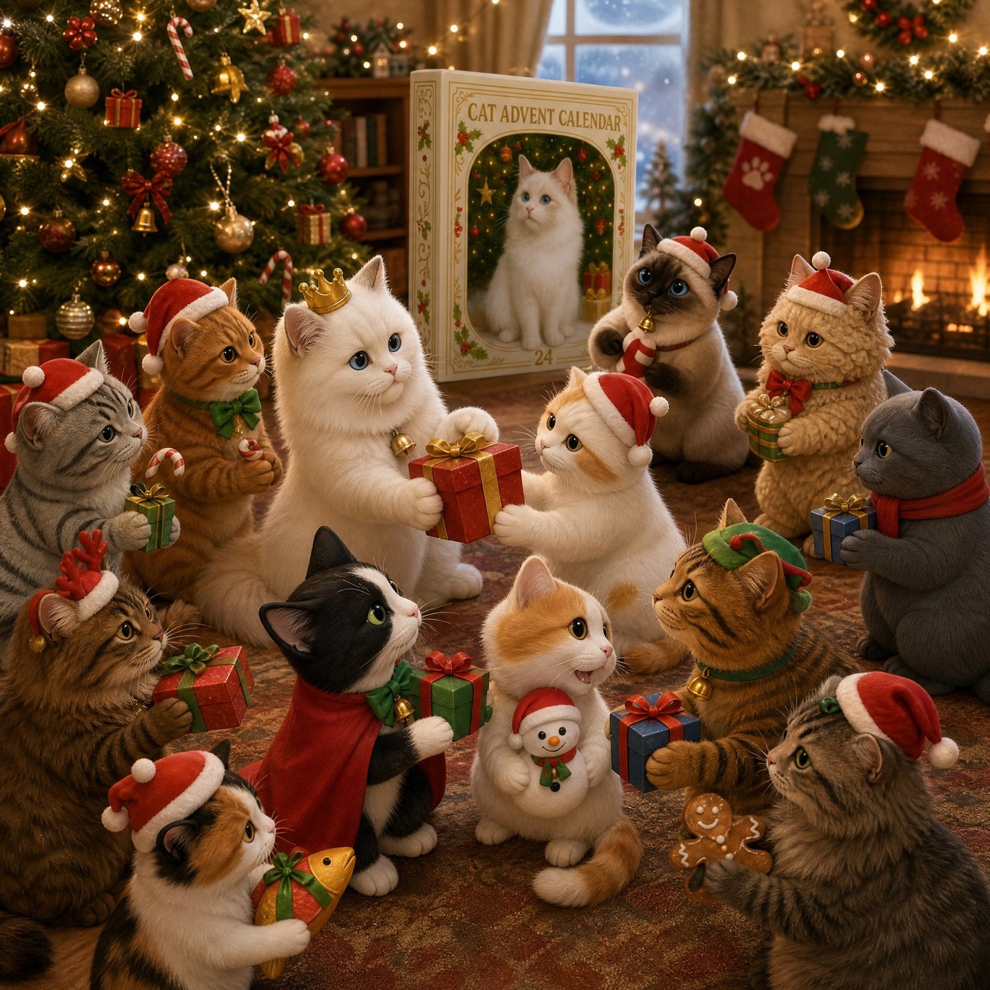 2026 Cat Advent Calendar – 24 Festive Cat Figures for the Christmas Countdown
