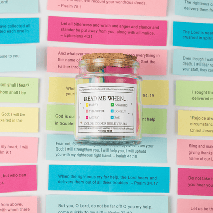 🙏 (GIFTING OFFER) Handmade 90 Day Bible Verses Jar (Free Christian Gift Box)