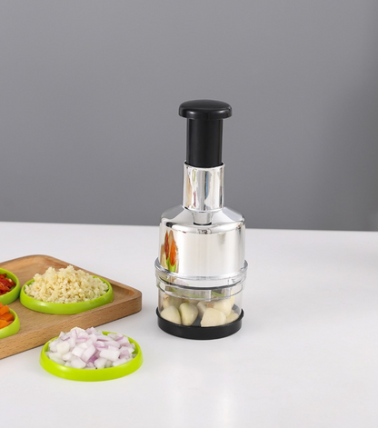 Stainless Steel Manual Push Vegetable Chopper
