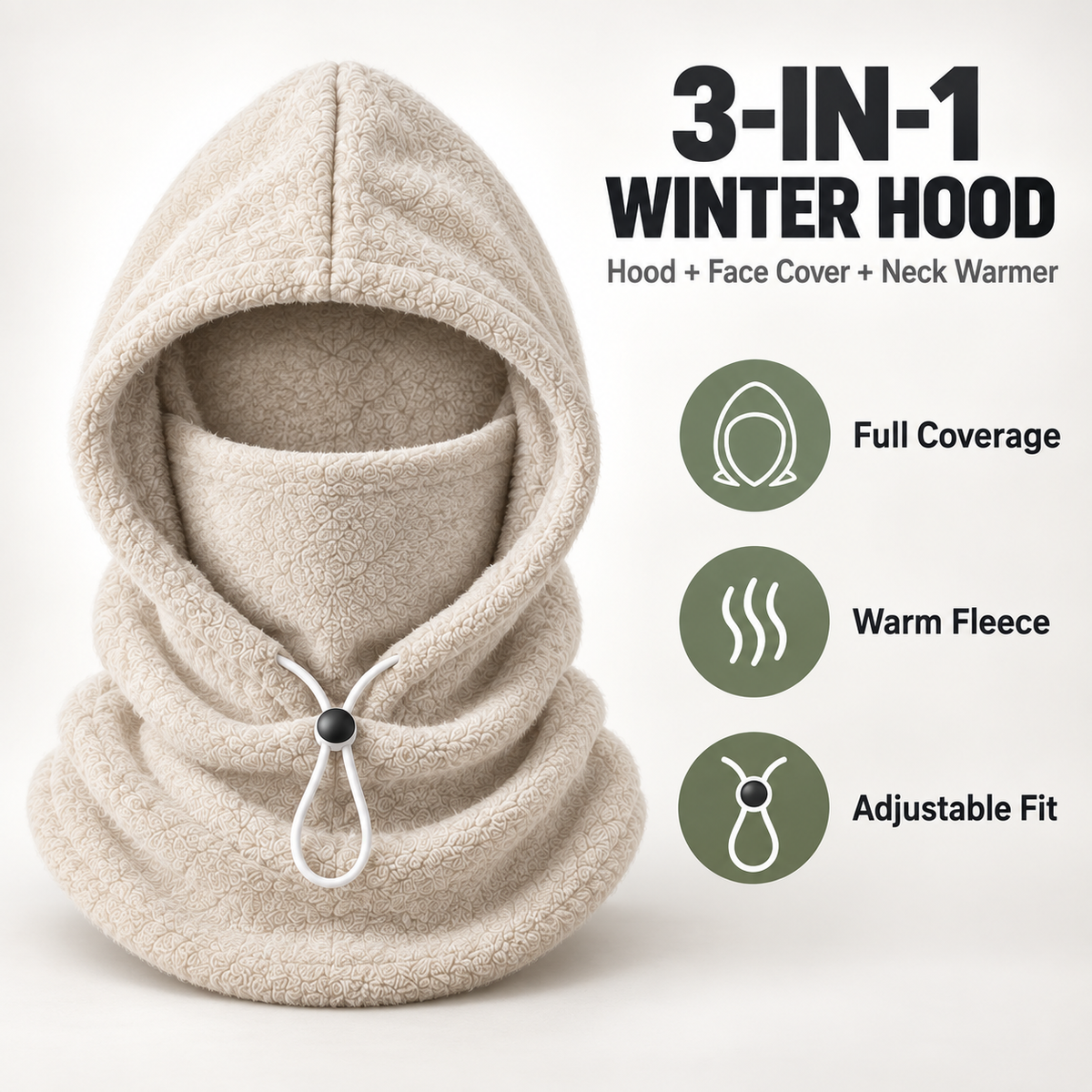 🔥50% OFF -🔥3-in-1 Winter Hood❄️