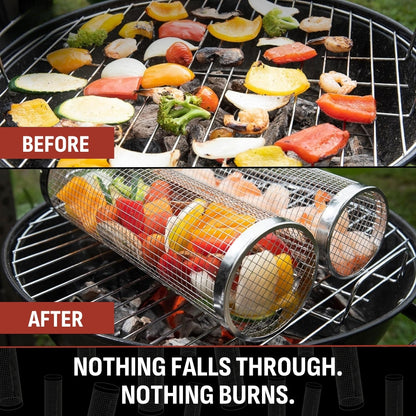 👩‍🍳Rolling Grill Basket🔥