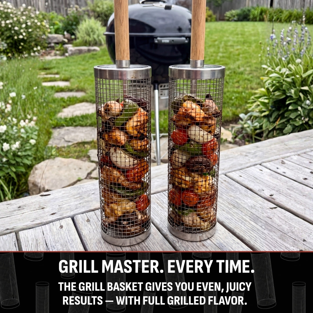 👩‍🍳Rolling Grill Basket🔥