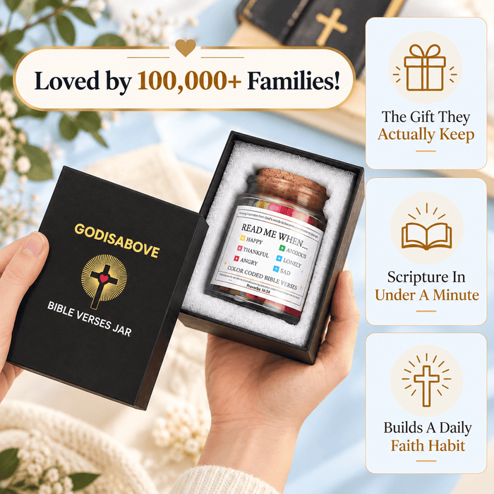 🙏 (GIFTING OFFER) Handmade 90 Day Bible Verses Jar (Free Christian Gift Box)