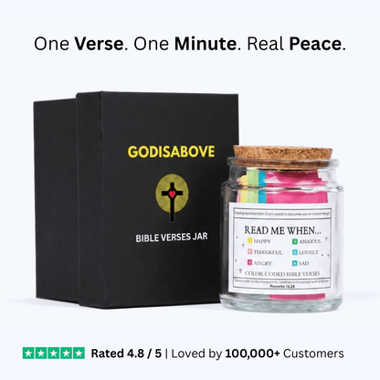 🙏 (GIFTING OFFER) Handmade 90 Day Bible Verses Jar (Free Christian Gift Box)