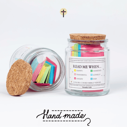 🙏 (GIFTING OFFER) Handmade 90 Day Bible Verses Jar (Free Christian Gift Box)
