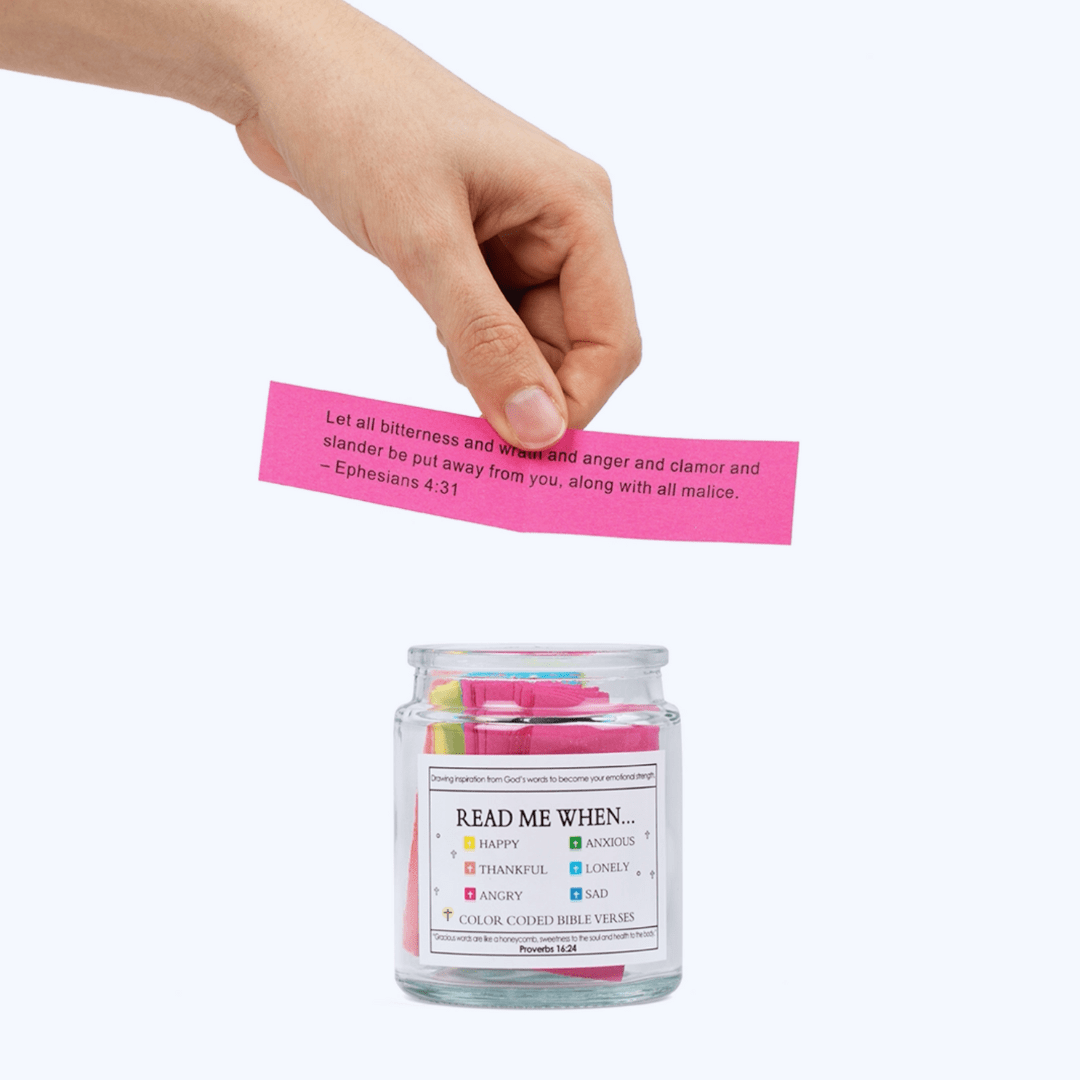 🙏 (GIFTING OFFER) Handmade 90 Day Bible Verses Jar (Free Christian Gift Box)