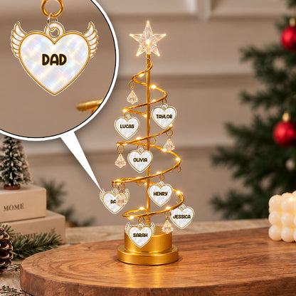 Custom Family & Pet Christmas Tree Light, Family Christmas Decor • In Loving Memory Tree - Personalized LED Tree Lights