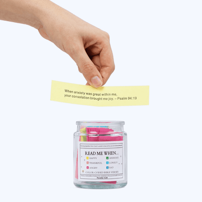 🙏 (GIFTING OFFER) Handmade 90 Day Bible Verses Jar (Free Christian Gift Box)