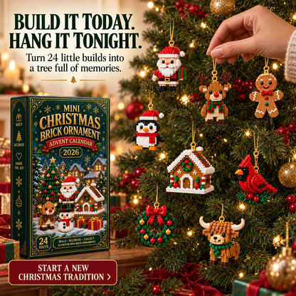 ⏳ Last day to save 50% – 🎄 Build & Hang 24 Festive Mini Ornaments — Advent Calendar for Christmas Trees & Wreaths