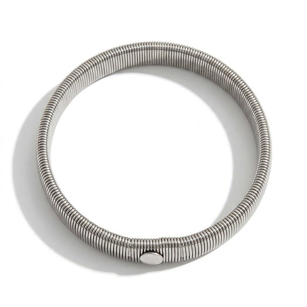 Elastic Metal Spring Bangle and Sleeve Garter