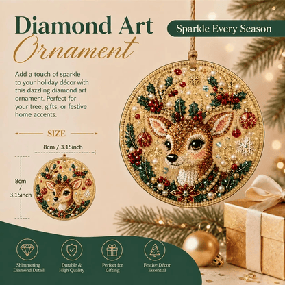 🔥🎄Christmas DIY Diamond Painting Ornaments Kit (6 PCS)🎅