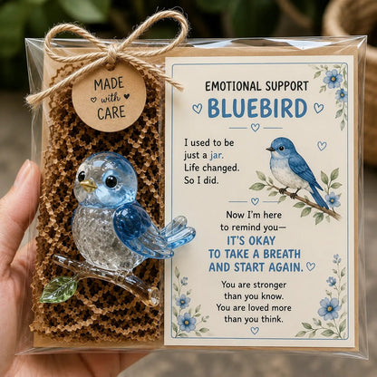 Emotional Support Glass Animal – Encouragement Card Included💌