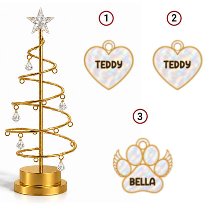 Custom Family & Pet Christmas Tree Light, Family Christmas Decor • In Loving Memory Tree - Personalized LED Tree Lights