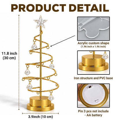 Custom Family & Pet Christmas Tree Light, Family Christmas Decor • In Loving Memory Tree - Personalized LED Tree Lights