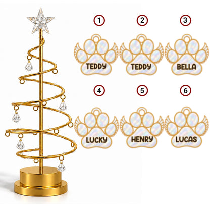 Custom Family & Pet Christmas Tree Light, Family Christmas Decor • In Loving Memory Tree - Personalized LED Tree Lights