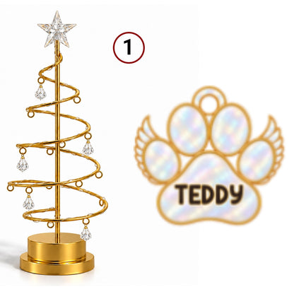 Custom Family & Pet Christmas Tree Light, Family Christmas Decor • In Loving Memory Tree - Personalized LED Tree Lights