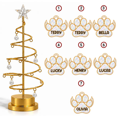 Custom Family & Pet Christmas Tree Light, Family Christmas Decor • In Loving Memory Tree - Personalized LED Tree Lights