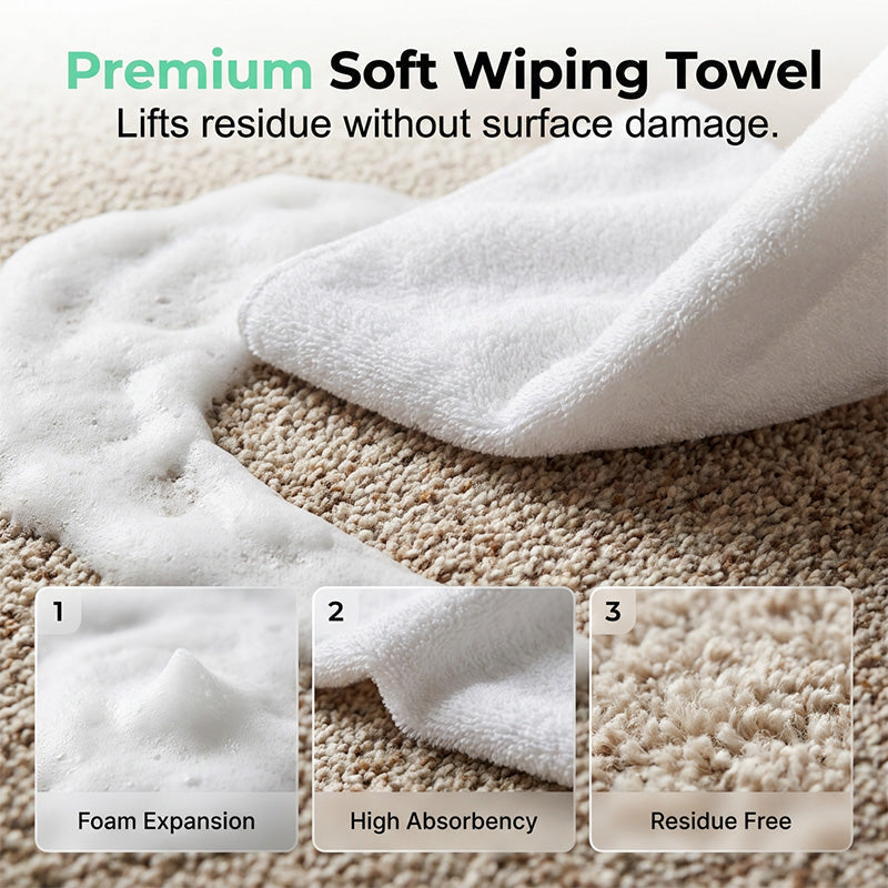 ✨ Instant Waterless Foam Stain Remover for Carpet & Fabric 🧼