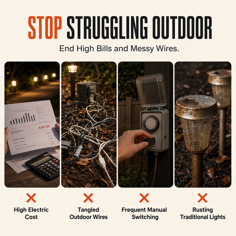 ☀️ Solar Pathway Lights Outdoor Crystal Bubble — no wiring, no electric bill, just a warm welcome every night. 🏡