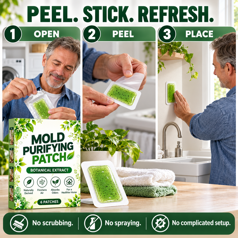 💧 6 Pieces Mold Removal Patches for Household Walls Kitchen and Bathroom Mildew Purification Pads✨