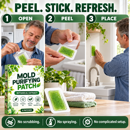 💧 6 Pieces Mold Removal Patches for Household Walls Kitchen and Bathroom Mildew Purification Pads✨